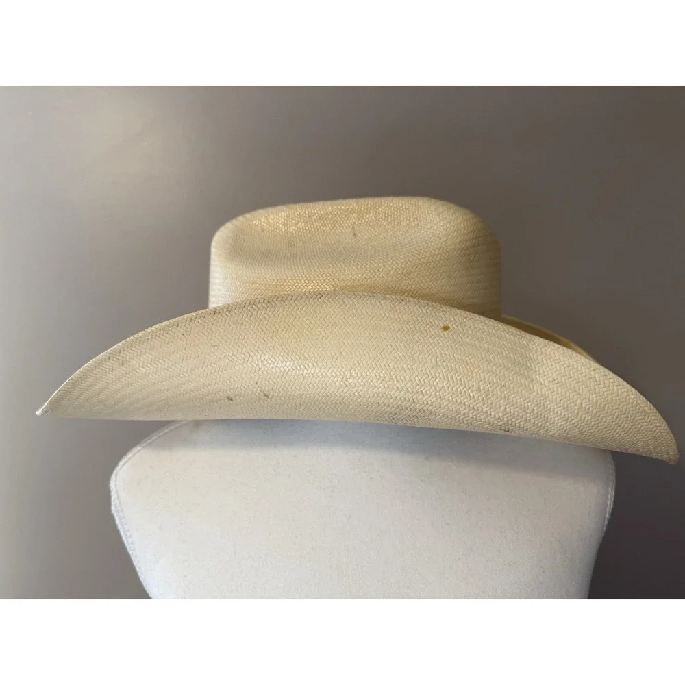 MHT 10X Master Hatter of Texas Western Cowboy Hat Straw Made in USA Size Large